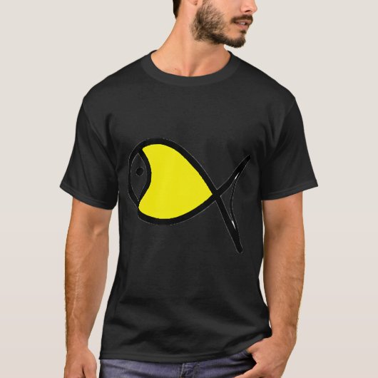 T-shirt poisson jaune (Devant)