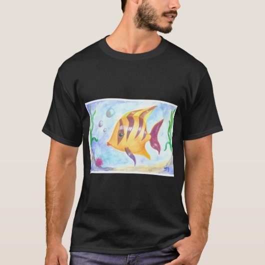 T-shirt Poisson jaune (Devant)