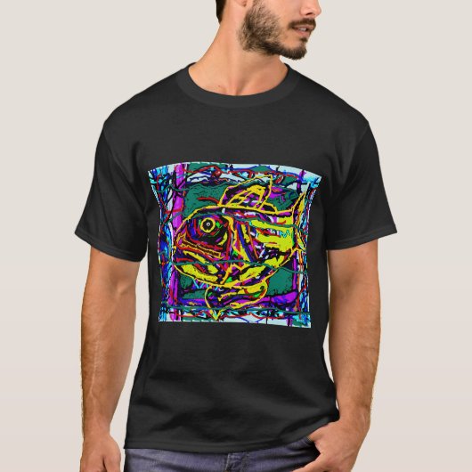T-shirt Poisson Jaune (Devant)