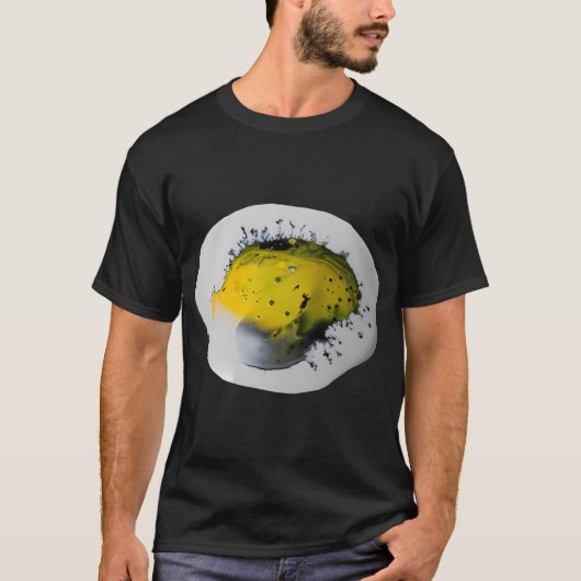 T-shirt Poisson jaune abstrait (Devant)