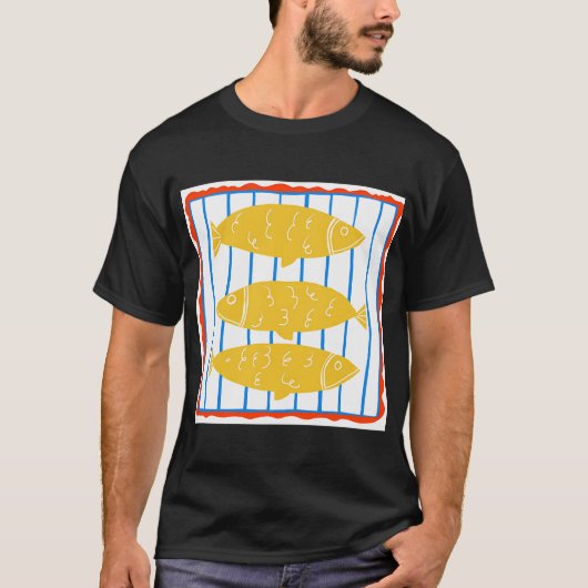 T-shirt Poisson jaune amusant (Devant)