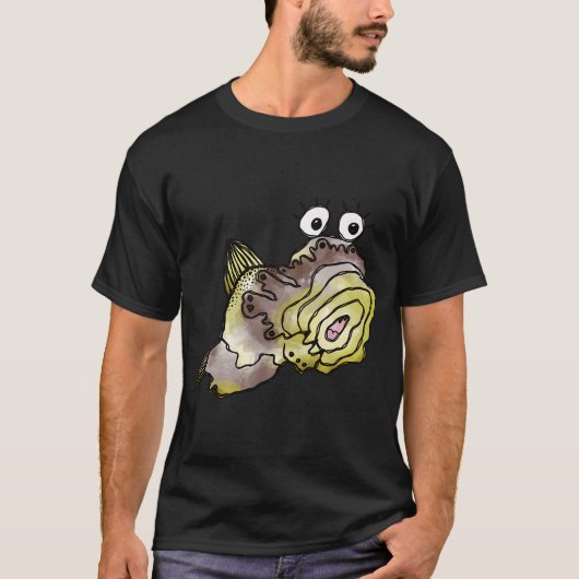 T-shirt Poisson Jaune Fantaisiste (Devant)