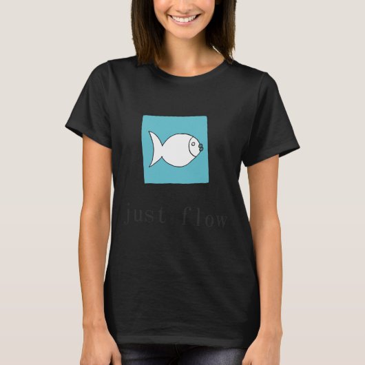 T-shirt Poisson juste flux (Devant)