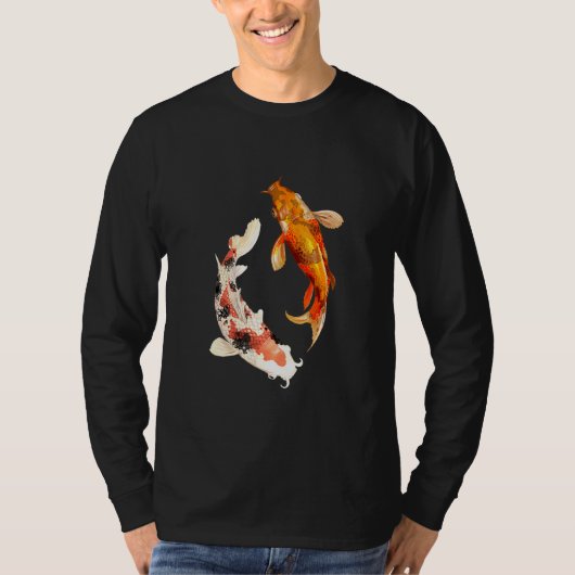 T-shirt Poisson Koi Dans L'Étang (Devant)
