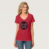 T-SHIRT POISSON KOI EN FLEURS (Devant entier)