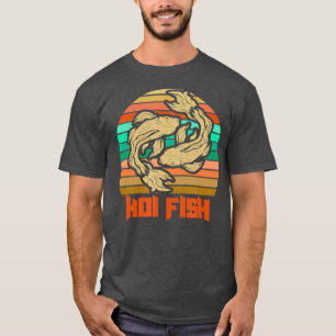 T-shirt Poisson Koi - japonais Nishikigoi Koi - étang Retr