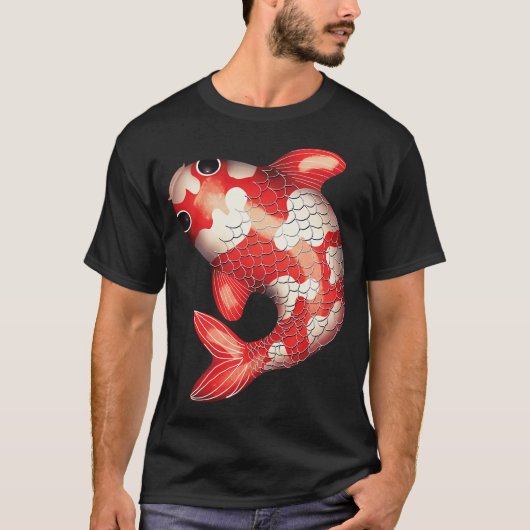 T-shirt Poisson Koi Mignon (Devant)