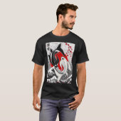 T-shirt poisson Koi - Yin Yang (Devant entier)