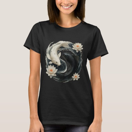 T-shirt Poisson Koï Yin Yang (Devant)