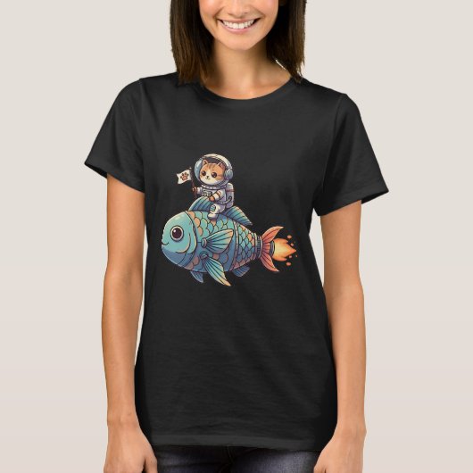 T-shirt Poisson-lance de Noël (Devant)