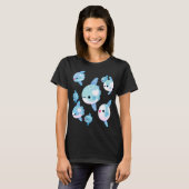 T-shirt poisson lune nageant (Devant entier)