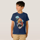 T-shirt Poisson marin profond (Devant entier)