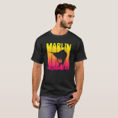 T-shirt Poisson Marlin Rétro (Devant entier)