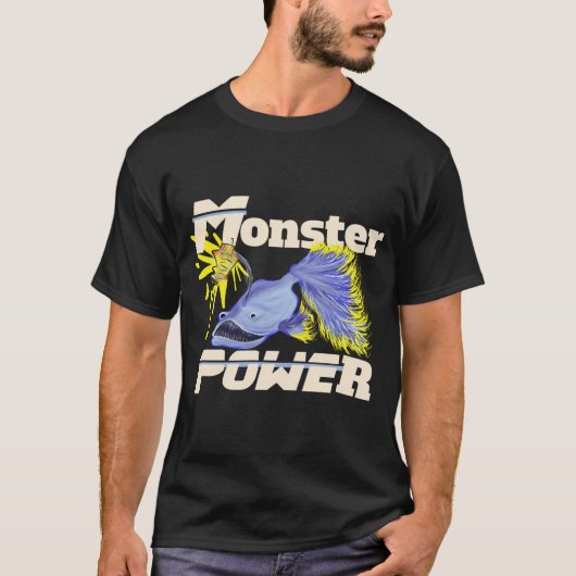 T-shirt poisson monstre (Devant)