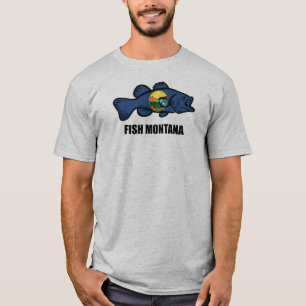 T-shirt Poisson Montana Bass
