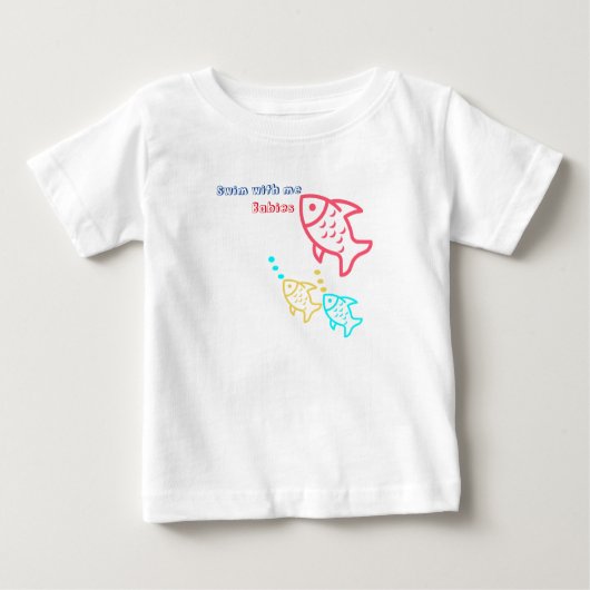 T-shirt poisson multicolore (Devant)