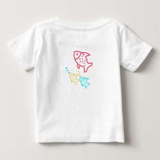 T-shirt poisson multicolore (Dos)