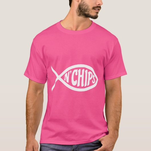 T-shirt Poisson N'Chips - Jésus Poisson (Devant)