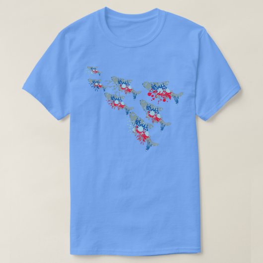 T-shirt Poisson néon (Design devant)