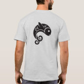 T-shirt poisson noir poisson blanc (Dos)