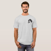T-shirt poisson noir poisson blanc (Devant entier)