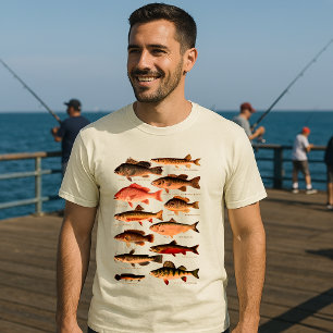 T-shirt Poisson nord-américain vintage