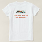 T-shirt Poisson, Oiseaux Voler, Chiens Marcher Animaux de  (Design dos)