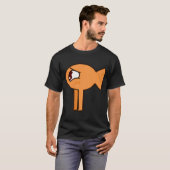 T-shirt Poisson Orange avec des Pattes (Devant entier)