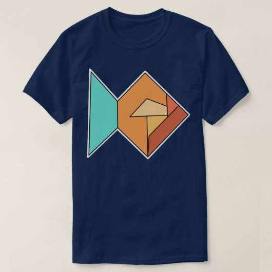 T-shirt Poisson Origami 5 (Design devant)