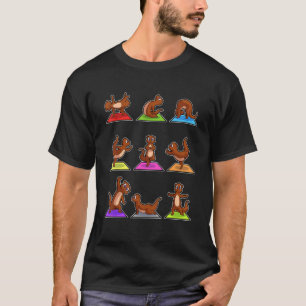 T-shirt Poisson Otter Yoga Poses Sport Gymnastique Ohm Coe