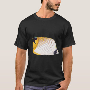 T-shirt POisson-Papillon à fil -Chaetodon auriga