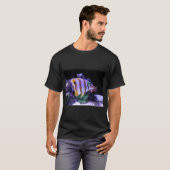 T-shirt Poisson-papillon jaune et blanc (Devant entier)