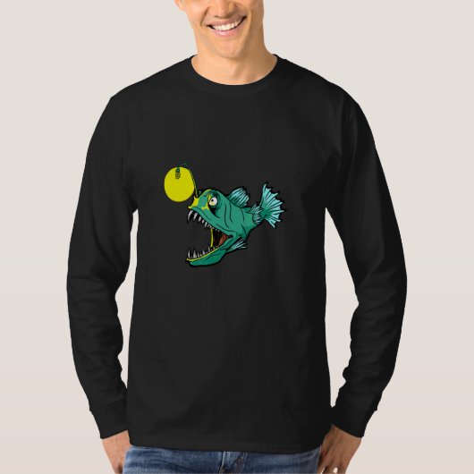 T-shirt Poisson pêcheur art (Devant)
