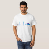 T-shirt Poisson plat de base (Devant entier)