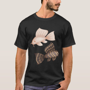 T-shirt Poisson Pléco Double Noir et Blanc