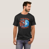 T-shirt Poisson Plus de travail Moins d'appâts aquatiques  (Devant entier)