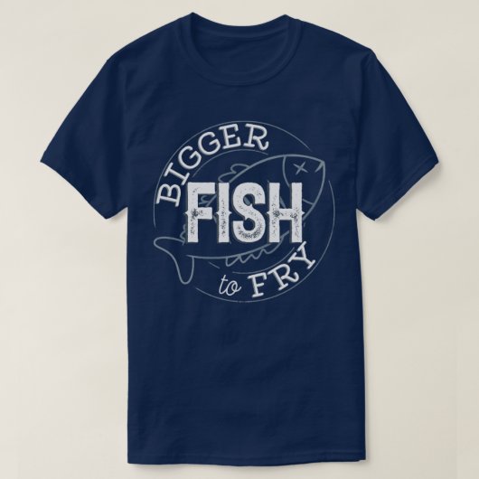 T-shirt Poisson Plus Gros À Friter (Design devant)