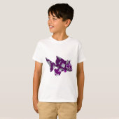 T-shirt Poisson pourpre (Devant entier)