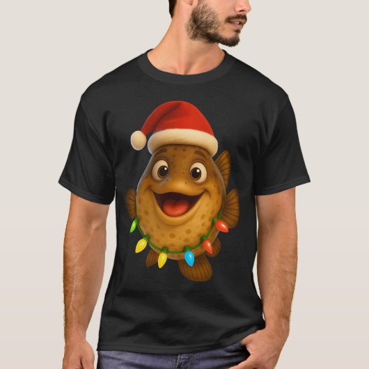 T-shirt Poisson Poutrelle de Noël (Devant)