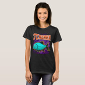 T-shirt Poisson prédateur PIRANHA Math Mathématiques (Devant entier)
