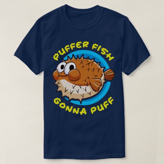 T-shirt Poisson Puffeur de poisson Puffin Gonna Puff (Design devant)
