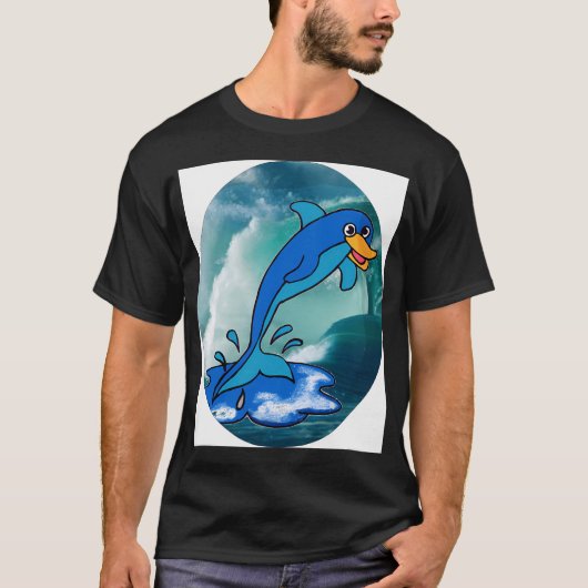 T-SHIRT POISSON QUI SAUTE (Devant)