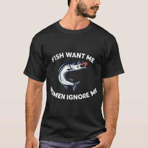 T-shirt Poisson rayé or aquarelle