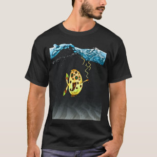 T-shirt Poisson refroidisseur avec cigarette - sous l'eau