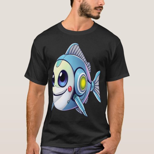 T-shirt Poisson Robot (Devant)