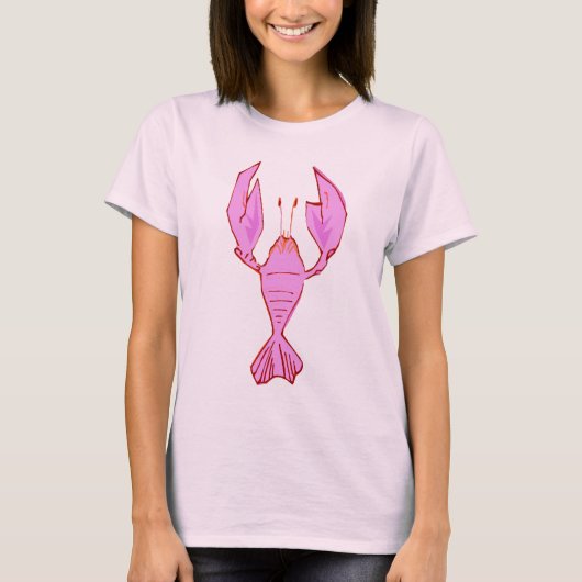 T-shirt Poisson rose/langouste (Devant)