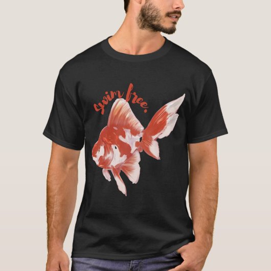 T-shirt Poisson Rouge – Beauté de la Simplicité (Devant)