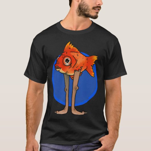 T-shirt Poisson rouge déambulant (Devant)