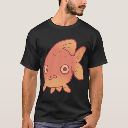 T-shirt Poisson rouge drôle (Devant)