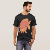 T-shirt Poisson rouge drôle (Devant entier)